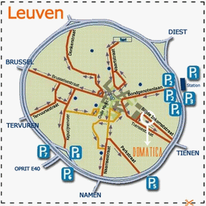 Parkeerplaats vindt u steeds wel in de Mgr. Ladeuze-parking.